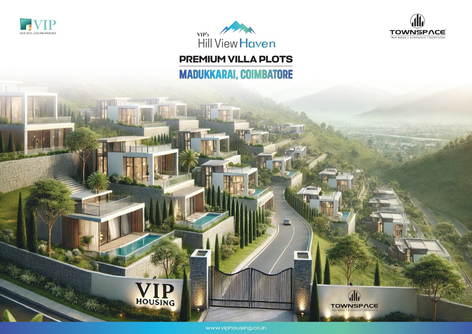 Hill view haven four fold brochure design page 0001